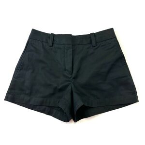 Aritzia Babaton Agency cotton shorts Womens Size 0 flat front 3in Inseam black